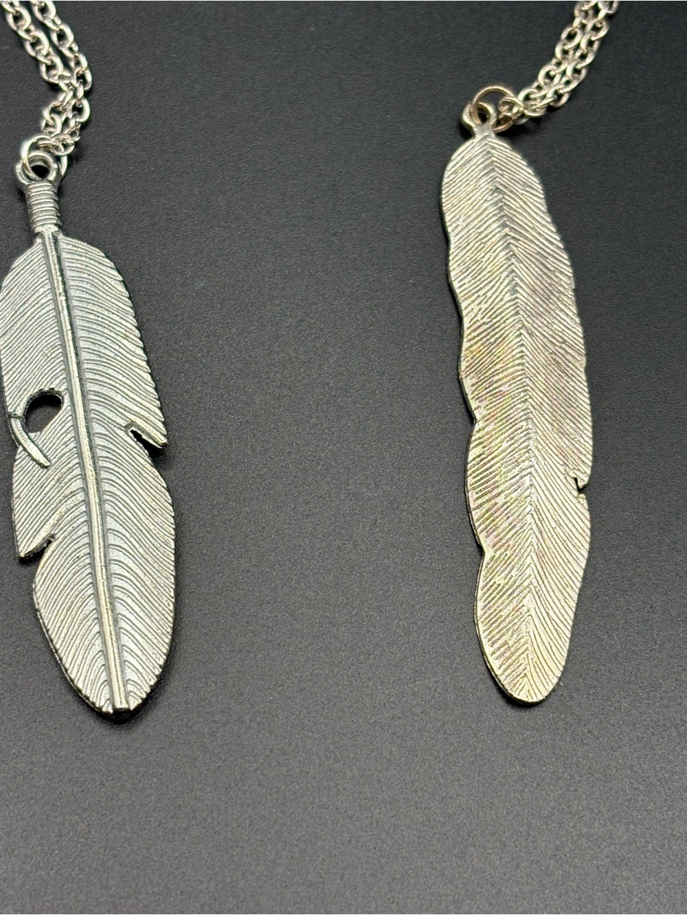 Silver Feather Pendant Necklace - Women Jewelry Necklaces